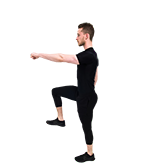 Single Leg Standing Chest Press